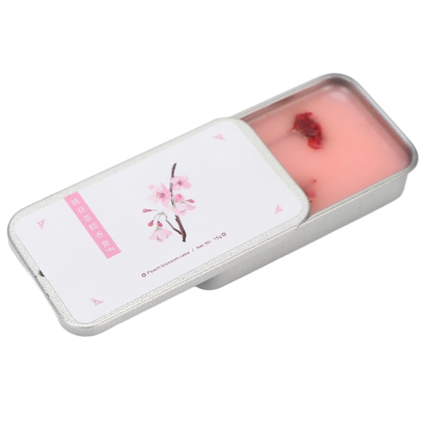 - Vit te fast balm för kvinnor - Persikoblomdoft, 12g Bärbar och elegant