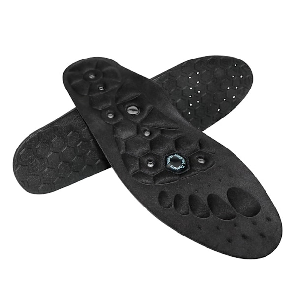 Innleggssåler, akupressursåler, originale akupressursåler, fot akupressursåler, innleggssåler, magnetiske akupressursåler for menn og kvinner black M