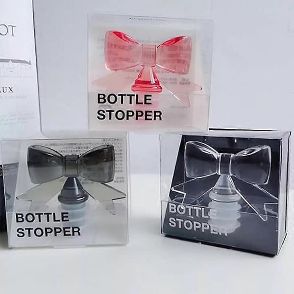 Bow Vinprop, Vinflaskeprop, Silikone Vinflaskeprop transparent