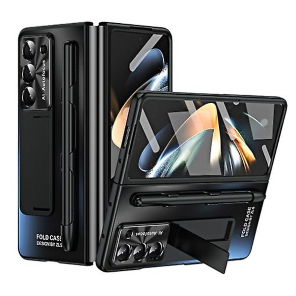 Samsung Galaxy Z Fold5 5g -integroitu Ag Matte -taittuva matkapuhelinkotelo kynälokerolla Black