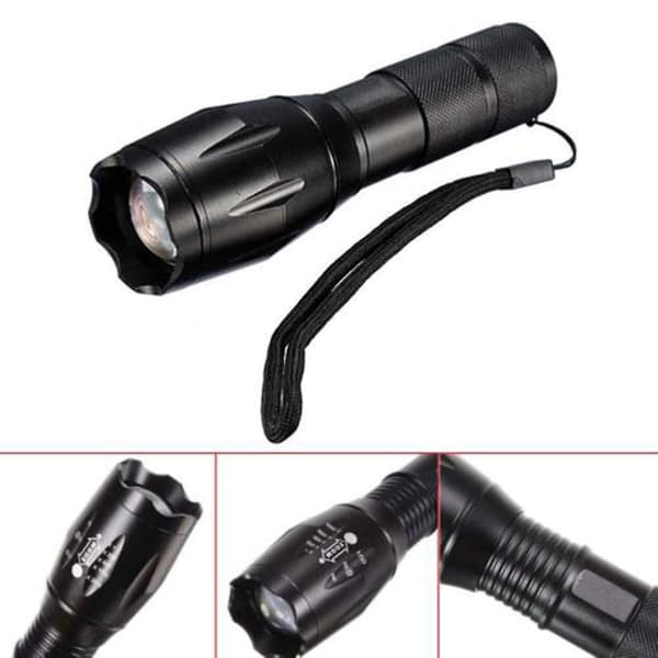 Zoomaava 5-tilainen LED-taskulamppu ulkoilun retkeilytaskulamppu Super Bright Light