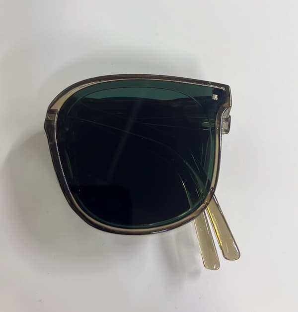 Nya andra generationens vikbara glasögon, fashionabla solglasögon gradient blue