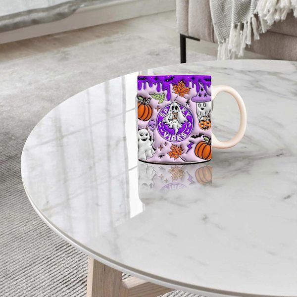 Nyt Spooky Halloween Kaffe Krus Vand Krus Halloween Græskar C