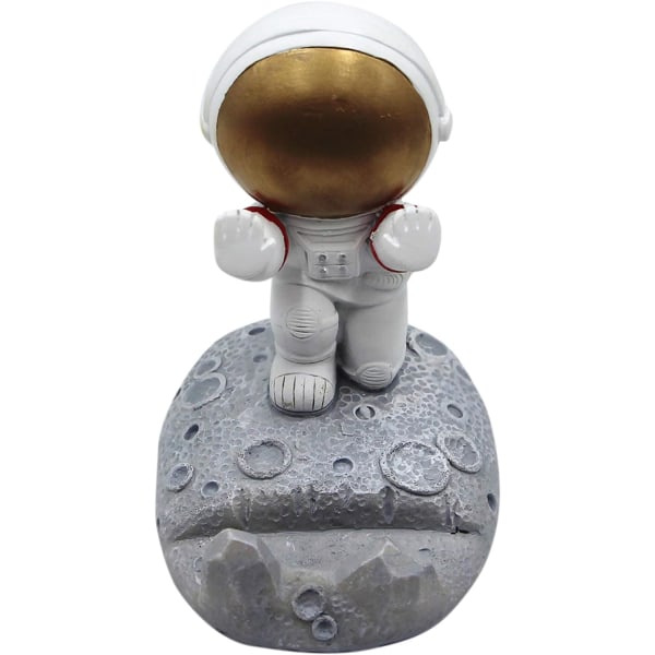 Creative Astronaut Phone Holder Spaceman Cell Phone Holder Cute Smartphone Stand for Desk Home Office Golden-Style 2