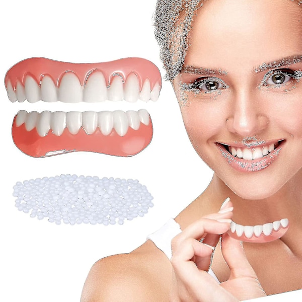 Zk-2 Sets Of Dentures, Upper And Lower Jaw Dentures, Natural And Comfortable, Protect The Teeth