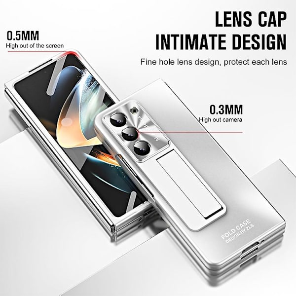 Samsung Galaxy Z Fold5 5g -integroitu Ag Matte -taittuva matkapuhelinkotelo kynälokerolla Silver