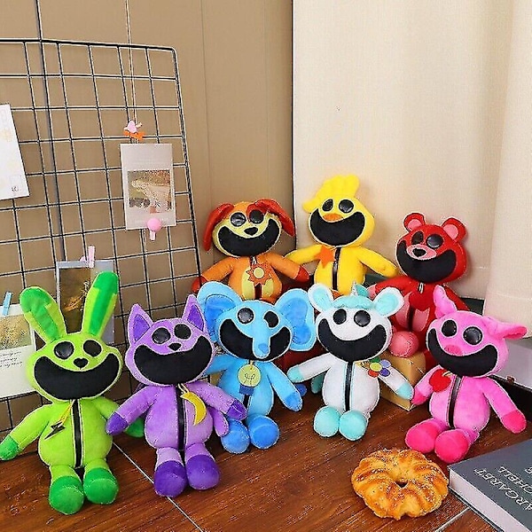 Smiling Critters Catnap -pehmolelu, Täytetty eläinpehmolelu Joulu- ja syntymäpäivälahjoiksi F