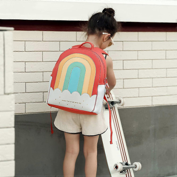 Baby Toddler Ryggsekker Barnehage Førskole Ryggsekk Barn Skoleveske Jenter Gutter Vanntett Barn Ryggsekker Barnehage Regnbue Skolesekk Rainbow for Age 4-10