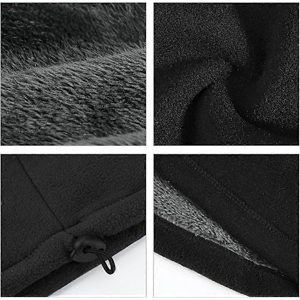Vinter Fleece Halsvärmare, Acsergery Mjuk Dubbellagers Fleece Tjock Termisk Halskrage Present