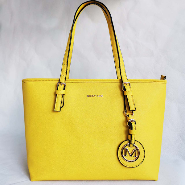 Medium Tote Svart Yellow