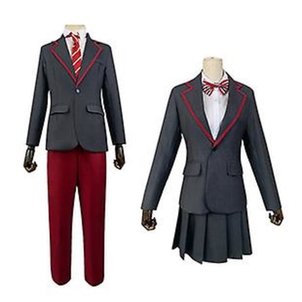 Halloween Famous School Storm Elite Skoleuniform Cos Klær Film Og TV Britisk stil Jk Campus Uniform Cosplay M