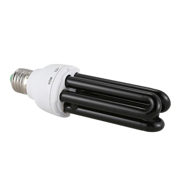 2x E27 40w UV Ultraviolet Fluorescerende Sortlys CFL Pære Lampe 220v Form: lige Effekt Vo