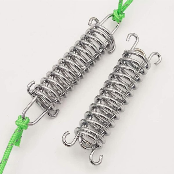 5 Pieces Tent Spring Buckle, Stainless Steel Spring Clasp, Sun Sail Fixing Kit, Sail Shade Fixings, Used For Outdoor Camping Accessories