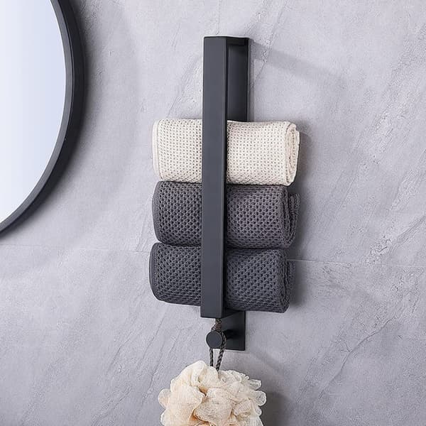 Håndkleholder i rustfritt stål, selvklebende, uten hull, 40 cm