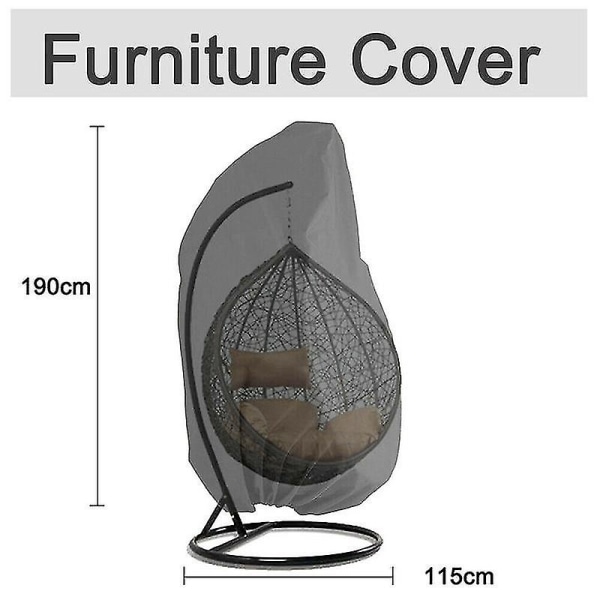 190 * 115 cm Swing Eggshell -tuolin cover tuolin cover UV-suojattu vedenpitävä verkko (vihreä)