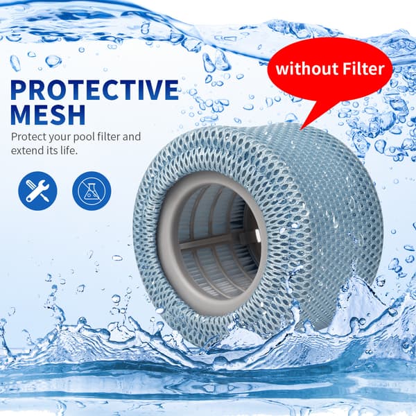 Kompatibel med MSPA FD2089 oppblåsbart badekar/boblebadfilterposer/svømmebassengfilterposer Protective case【6PC】