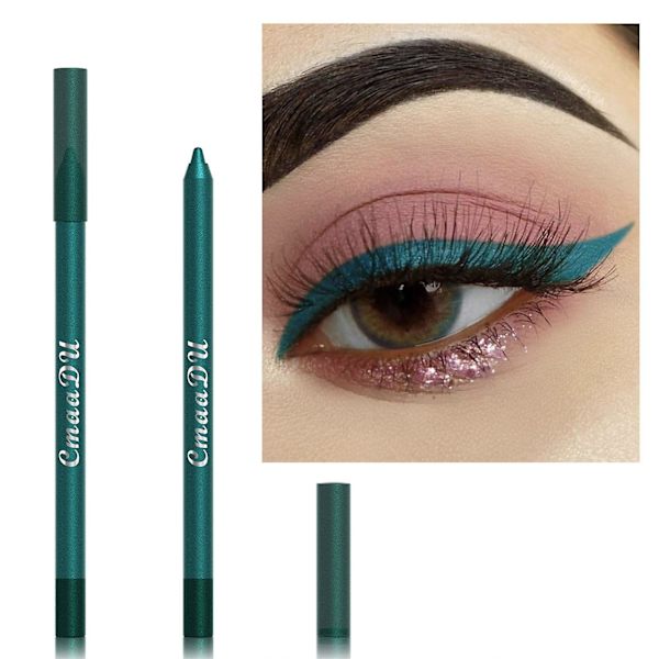 Bright Makeup 12 Färgade Ögonskuggor Eyeliner Penna 100g GAO242177