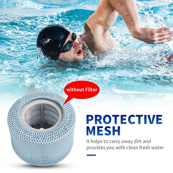 Kompatibel med MSPA FD2089 oppblåsbart badekar/boblebadfilterposer/svømmebassengfilterposer Protective case【2PC】