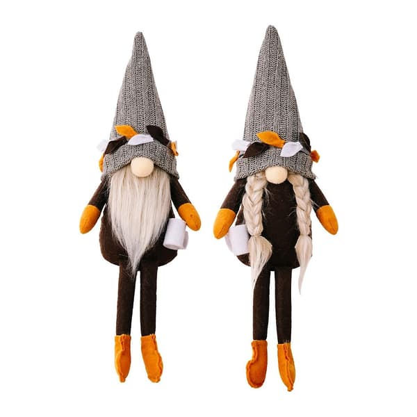 Kaffe Gnome Stickning Ansiktslös Dock Dvärgar Bondgård Prydnader Kök Dekor Female