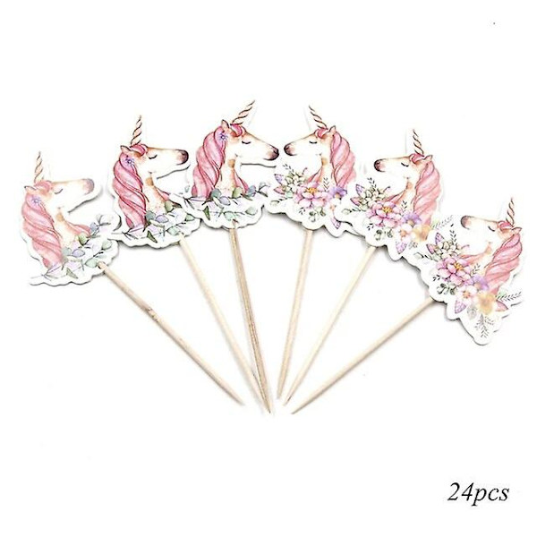 5 stk Enhjørning Tema Papir Slikæske Enhjørning Gaveposer Til Fødselsdag Bryllup Babyshower Enhjørning Fest Favør Forsyninger Slikposer Feriepynt 24pcs A