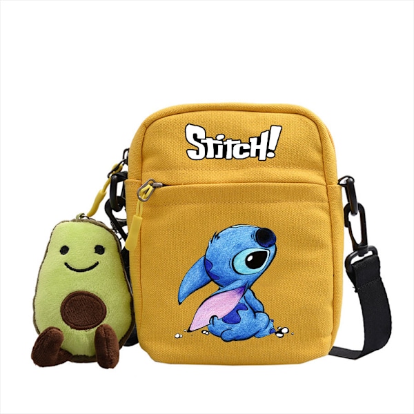 Stitch Trykket Barneveske Jenter Håndvesker Crossbody Skulderveske, Messenger Bag Tegneserie Kosmetikkveske Justerbar Stropp Myntpung B