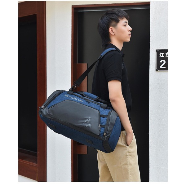 Sports Fitness Bag Independent Shoe Bag Matkalaukku Laukku Suurikapasiteettinen matkalaukku Sininen