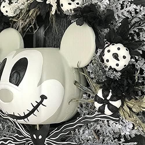 Nightmare Before Christmas Mickey Mouse Pumpakrans, Exceptionella handgjorda kransar inspirerade av Mickey Mouse
