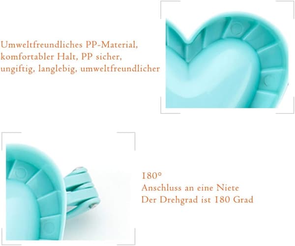 4 Delar Dumpling Maker, Dumpling Maker Ravioli Maker Formset för Bakverktyg