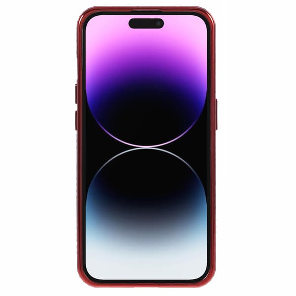 Rhinestone-dekorerad TPU-skydd för iPhone 14 Pro Max Red