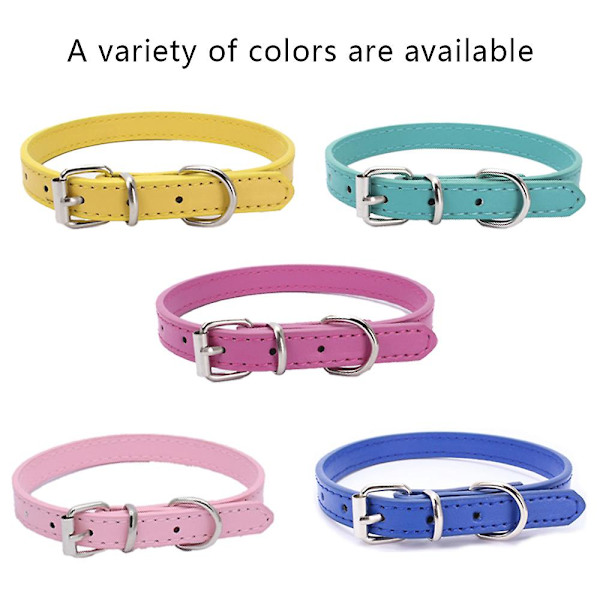 Dog Collar Leather Puppy Collars Adjustable Dog Collars Fo Small