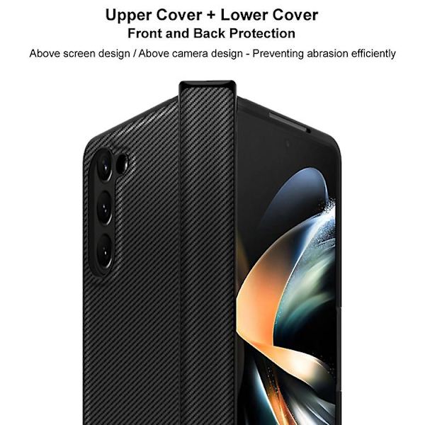 Mobiltelefonskal för Samsung Galaxy Z Fold5 Imak Ruiyi Series Kolfiber Pu + Pc