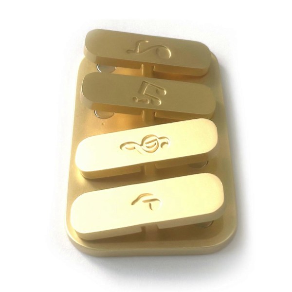 Fidget Slider Haptic Clicker Metalliset Fidget-lelut Aikuisille EDC Pöytäpeli Stressiä Lievittävään Anti-ahdistukseen