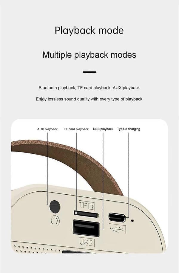 K12 Portabel Trådlös Bluetooth Mikrofon Högtalare för KTV