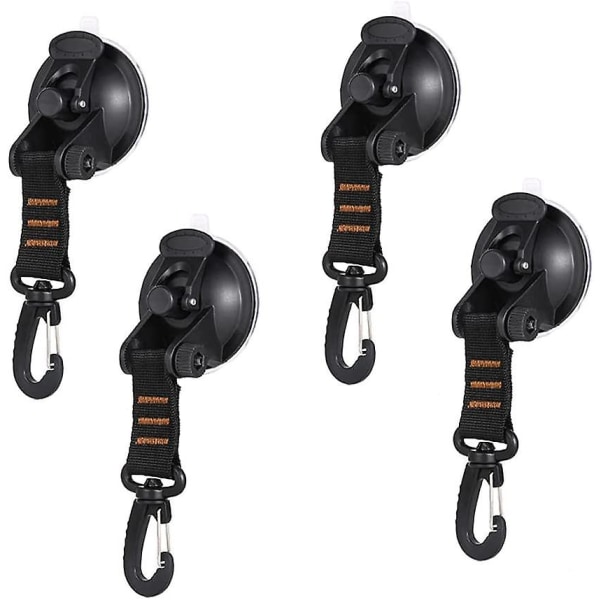 4pcs Suction Cup Anchor, Anchor Suction Cups, Heavy Duty Suction Cup Anchor With Lashing Hook Attachment, Suction Cup Awning Suction Cup Fixing Hook F