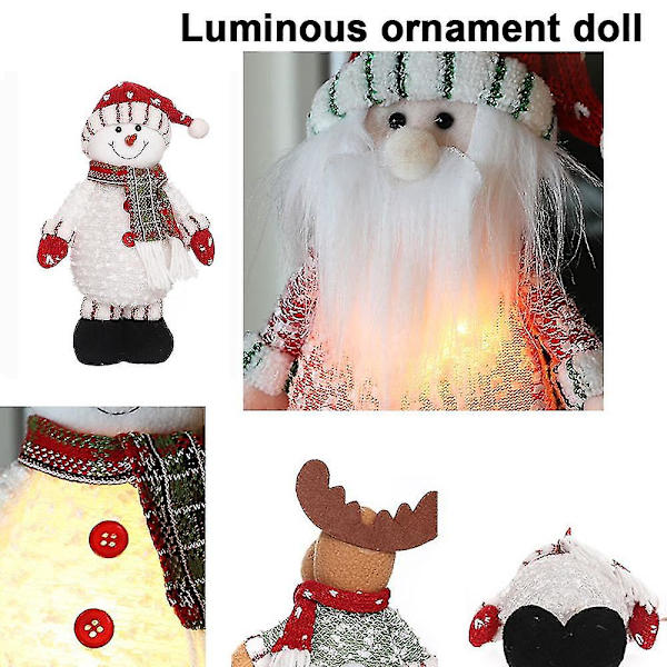 Sød Stoppet Elf Dukke Pynt Julemand Jul Hjemme Dekoration Og Gave Kærlighed style 2