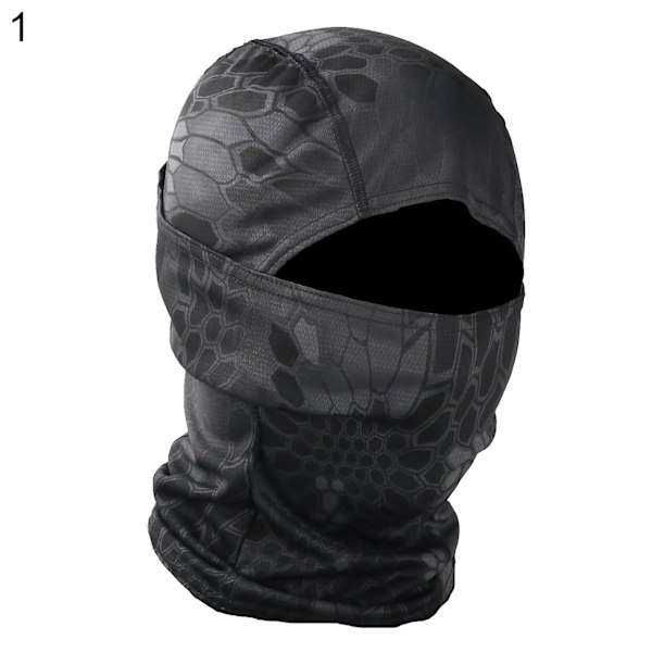 Unisex Camouflage Print Udendørs Cykling Balaclava Hals Gaiter Cap Fuld Ansigtsmaske #1