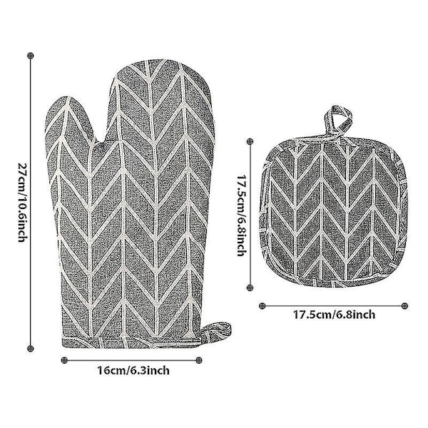 Ovnshansker og gryteunderlag Kjøkkenhansker Varmebestandige Ovnshansker og Ovnshansker Varm Pute For Coo
