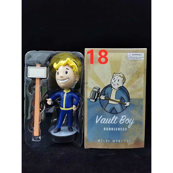 Fallout Vault Boy Bobble Head PVC Actionfigur Samlarmodell Leksak Style 18