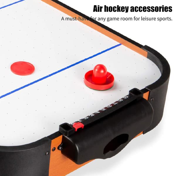 Lett lufthockeysett i plast, rustfritt og deformasjonsikkert, med pucker for spill Dark Blue