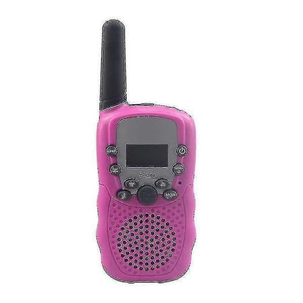Børne Walkie Talkie 3km Udendørs Intercom LCD Display Bærbar Walkie Talkie Yellow