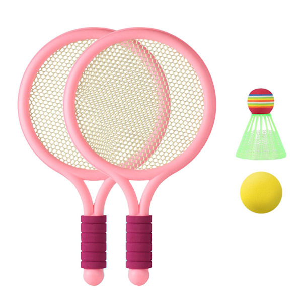Badminton ketcher Anti-skid Sports Force træning Børn Badminton ketcher Forældre-barn spil til udendørs Pink