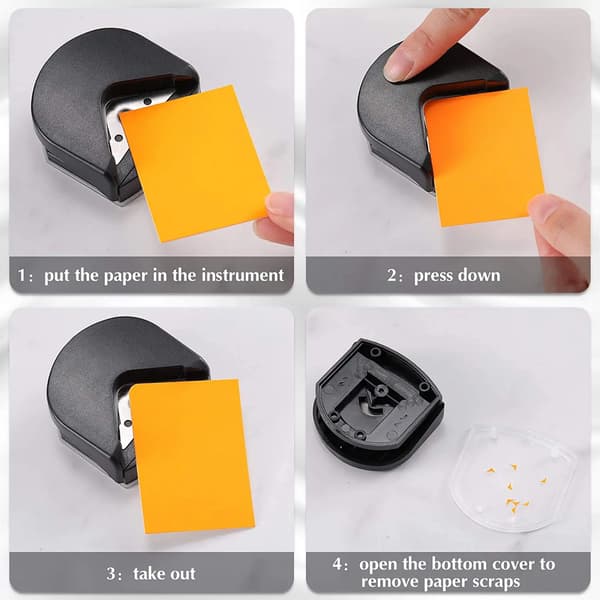 Fotokutter Bærbar Mini Rundhjørneenhet DIY Verktøy Scrapbooking Cricut Maskin Papirkutter