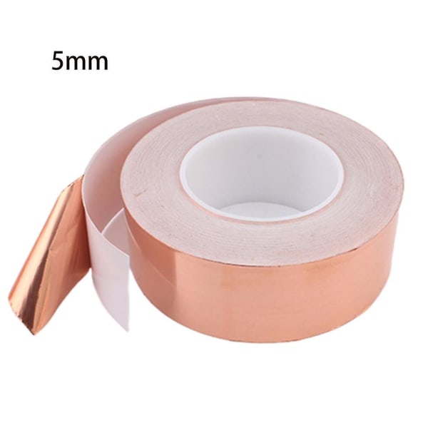 Conductive Copper Foil Tape Strip Adhesive Emi Shielding Heat Resistant Tape 5mm