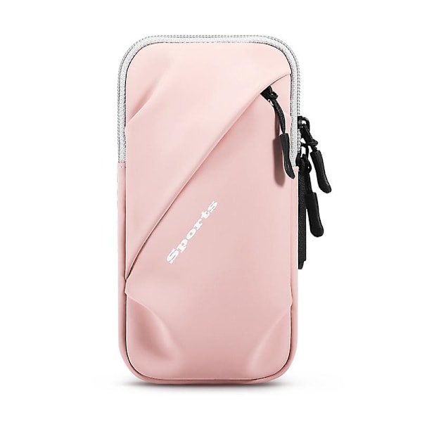 Puhelimen pidike, pieni crossbody-olkalaukku käsivarsinauhalla, sopii iPhoneen ja Androidiin, käytettäväksi juoksuun, kävelyyn, vaellukseen ja pyöräilyyn Pink