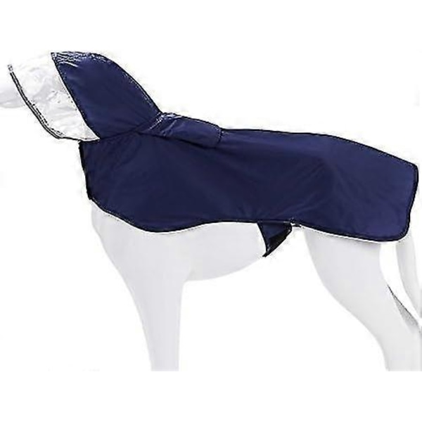 Koira Sadesuoja, Säädettävä Koira Sadesuojatakki Hupullinen Poncho Sadesuojatakki Vedenpitävä Koiratakki Pienille Keskikokoisille Suurille Koirille Blue 3XL