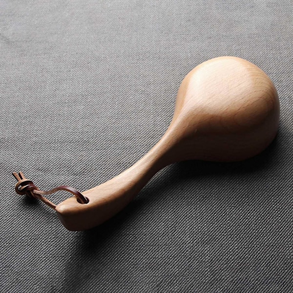 Japansk stil tresleiv med langt håndtak i tre, glatt tekstur, øse, sleiv for hotell Wooden Color