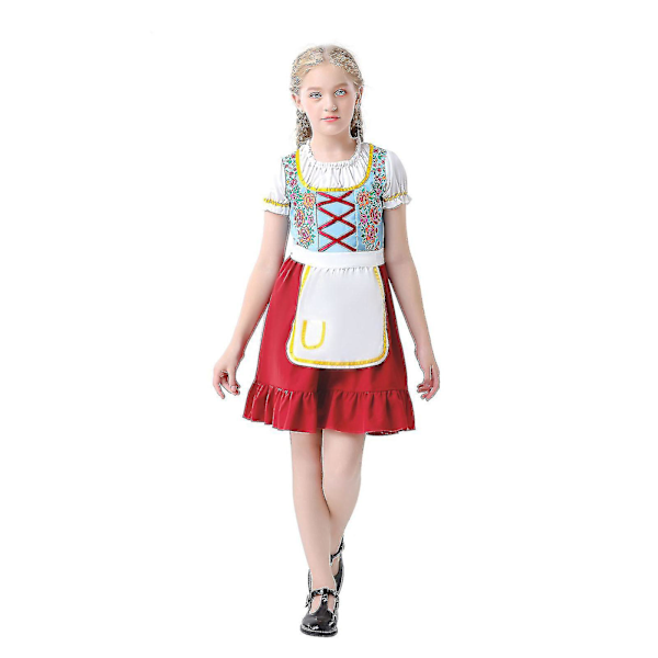 Oktoberfest Barnkläder, Oktoberfest Kläder för Kvinnor, Oktoberfest Kläder Red  White L