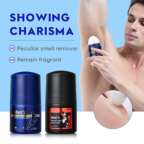 Rullande Parfym för Män, Bärbar Antiperspirant Deodorantdoft för Utomhusresor Earth