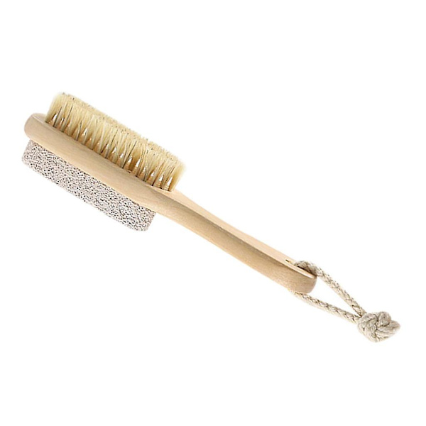 2 i 1 Fodsten Callusbørste Pedikyr Exfoliere Scrub Fjernelse Kit