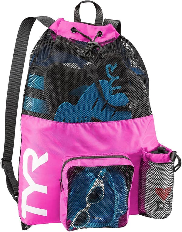 Stor nätmummyryggsäck Pink